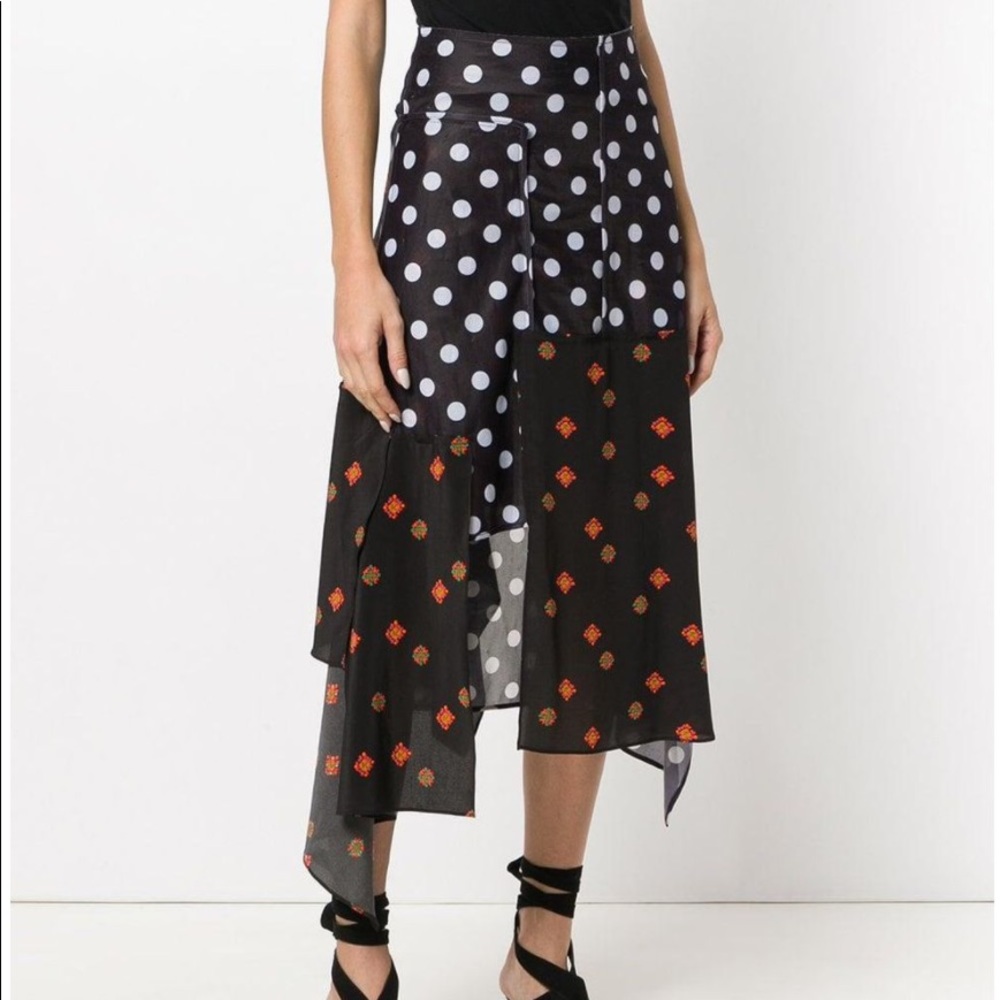 JW Anderson panelled pattern skirt, us4